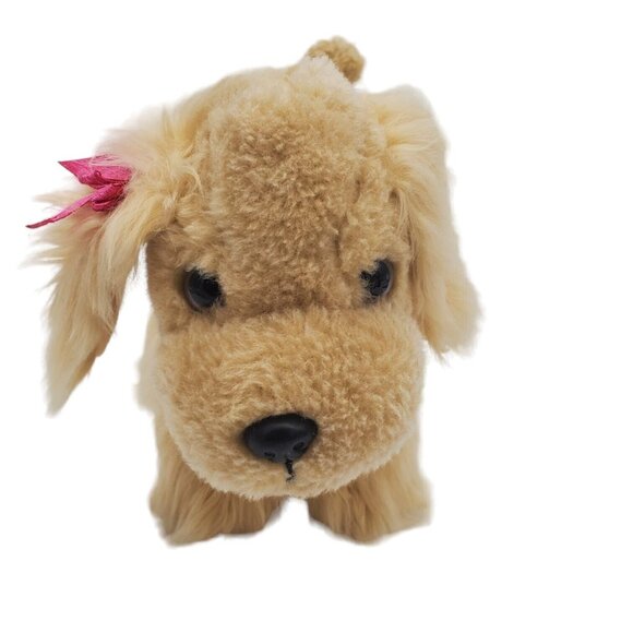Battat Pucci Pup‎ Plush Cocker Spaniel Puppy Dog Pink Bow Stuffed Animal Tan 10” - Picture 4 of 7